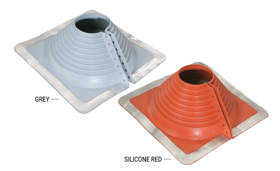 Lead Free Flashing 0 To 20 Degree, Black Cone, Black Base -  125mm 150mm Id - View #4